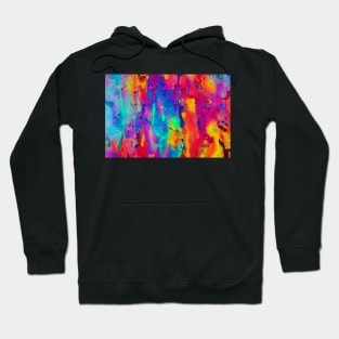 Abstract Cosmic Colors Splashes and merging mixing Hoodie